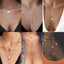 Modern Vintage Multilayer Crystal Gold Choker Necklace