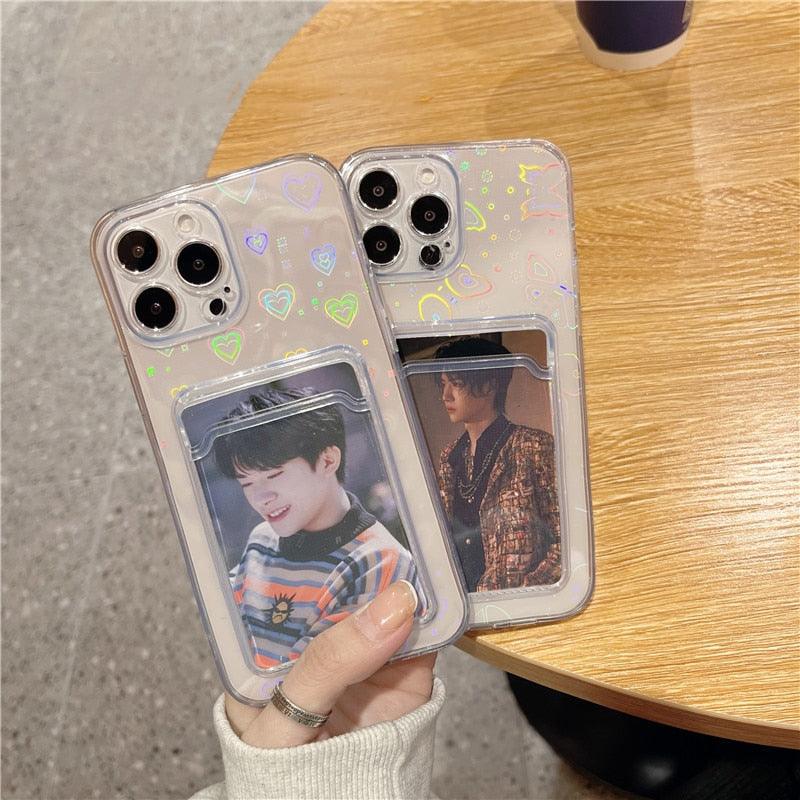 Funda de Cartera para iPhone Gradient Women Love