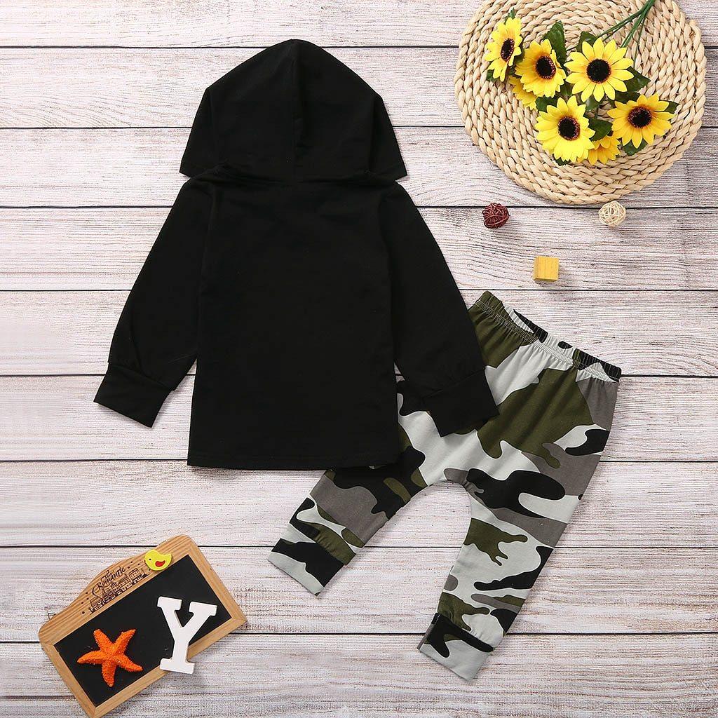 Ensemble Sweat à Capuche et Pantalons Camouflage pour Bébé Garçon
