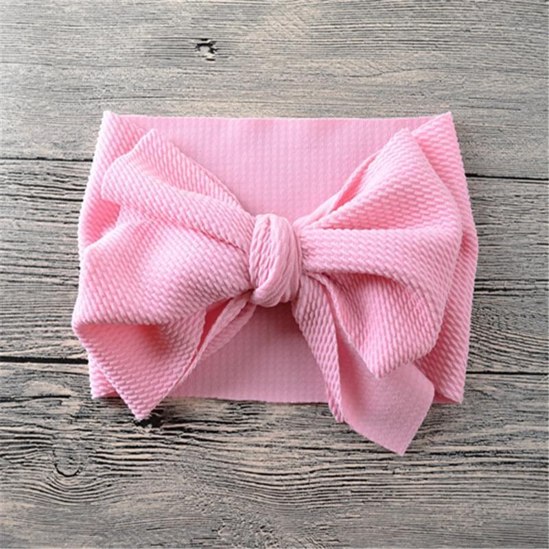 Nouveau bandeau large avec nœud pour bébés filles