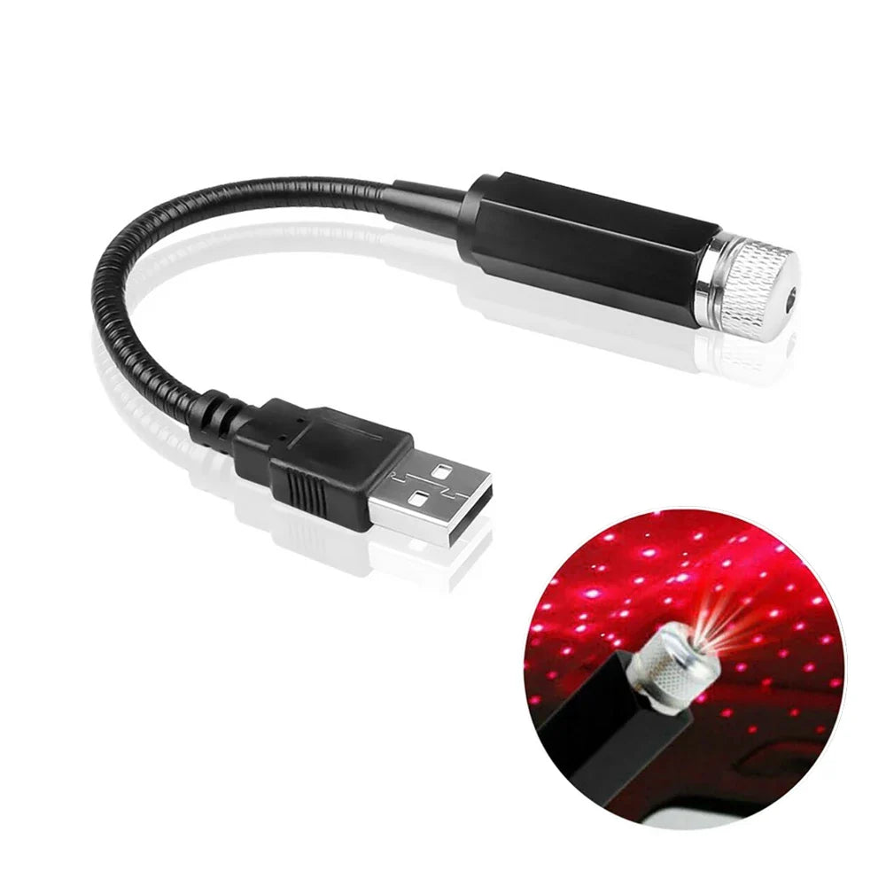 Proyector de Luz Nocturna de Estrellas en el Techo del Coche Mini LED