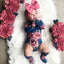 Floral Long Sleeve Baby Romper with Cozy Leg Warmers