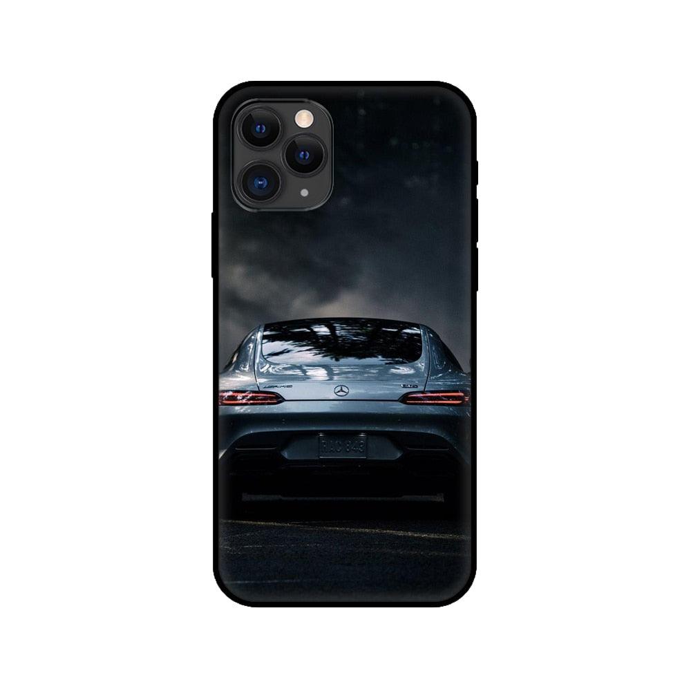 Premium Matte Black Silicone Case for iPhone Models