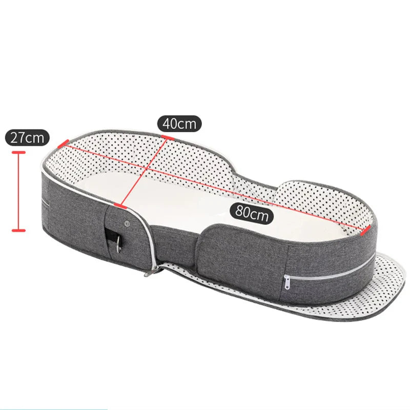Baby Crib Multifunctional Folding Newborn Bed Toddler Bed Portable Sun Protection Mosquito Net Infant Camping Bed Travel Cot - Korvel
