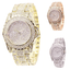 Montre Quartz Ronde de Luxe pour Femmes - Design Élégant en Or et Argent