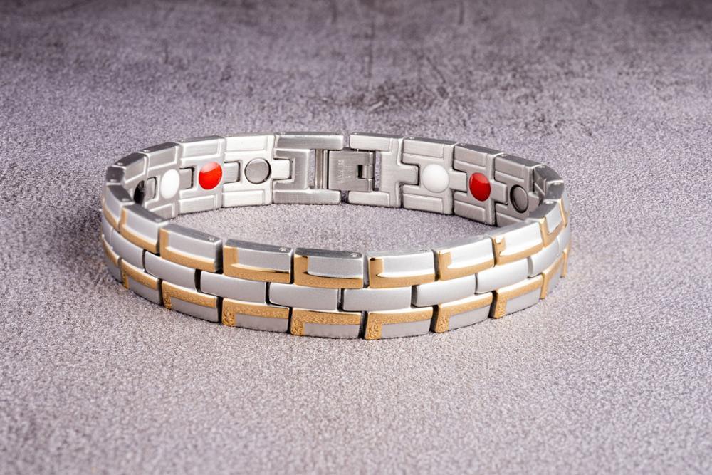 Trendy Men's Stainless Steel Magnetic Bracelet