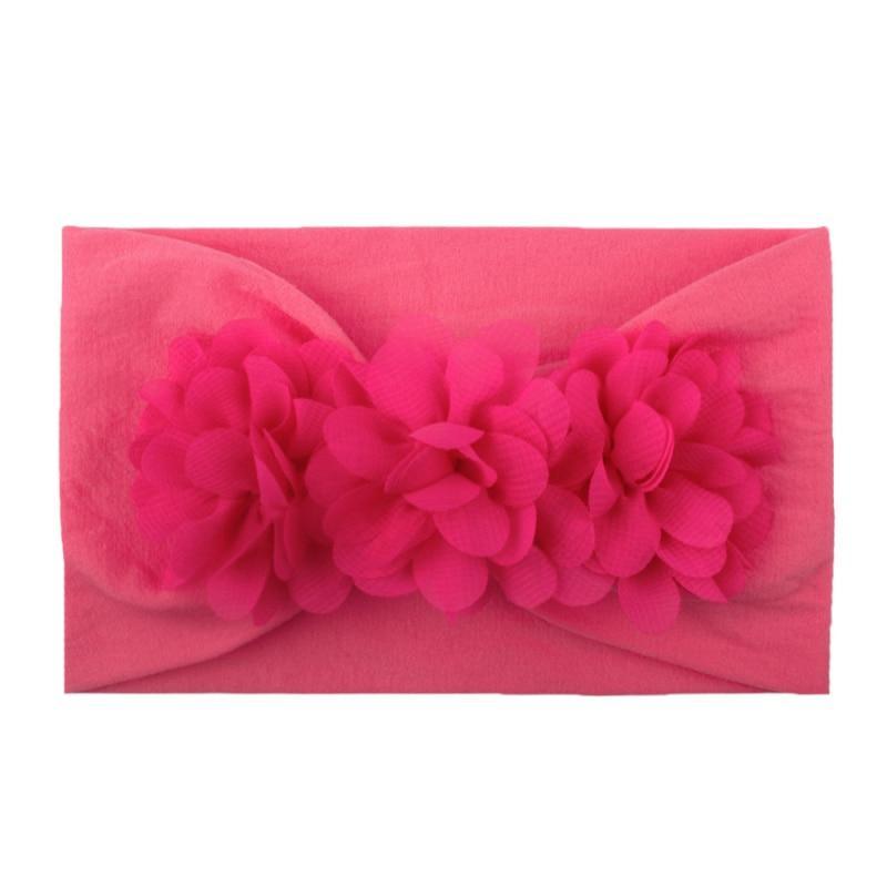 Diademas de Flores de Encaje para Bebés - Accesorios de Cabello de Elastano Suave