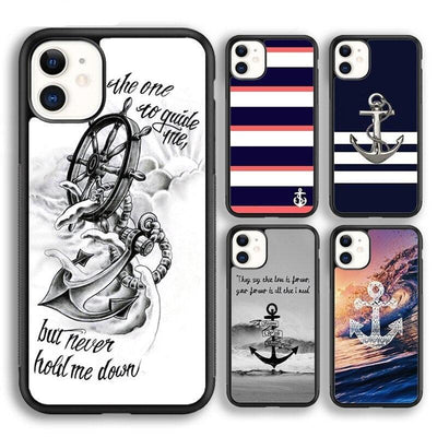 Classical Small Anchors Phone Case for iPhone 14 and More