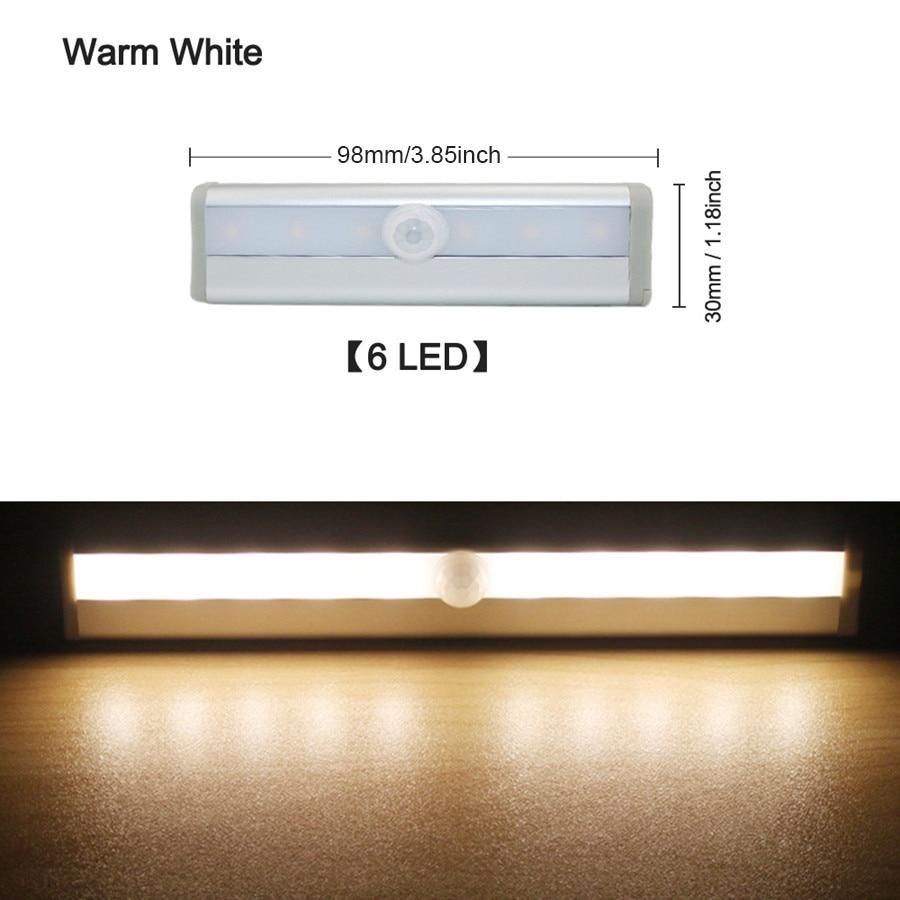 STEVVEX Motion Sensor LED Night Light for Cabinets and Wardrobes