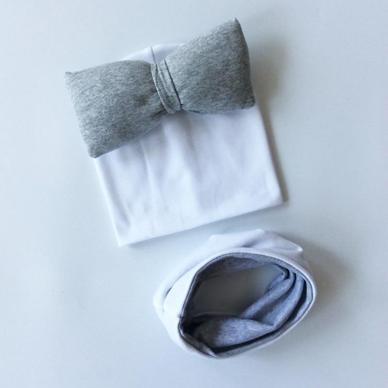 Conjunto de Sombrero y Bufanda de Algodón de Lujo para Niñas Otoño Invierno