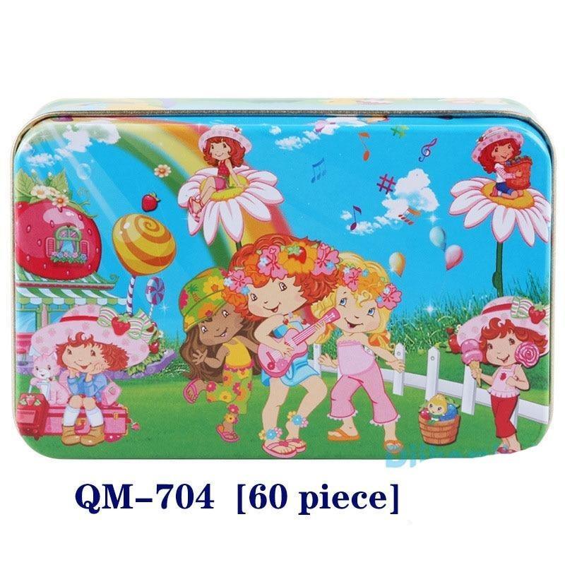 60-Piece Cartoon Animal Wooden Puzzle for Kids - Educational Fun Toy - Korvel