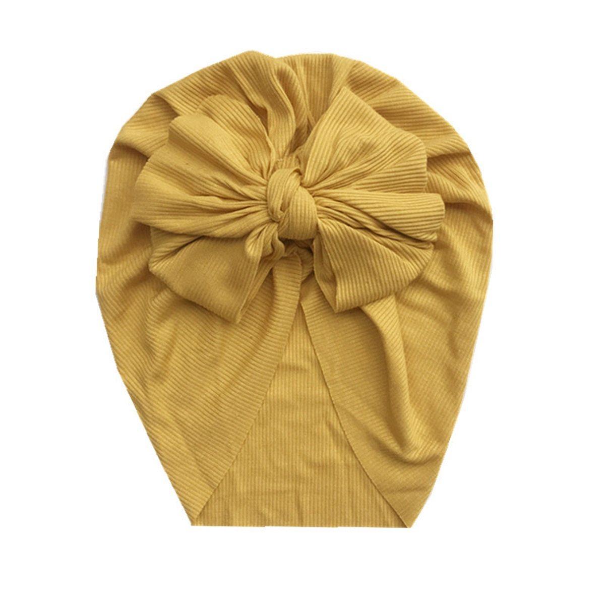 Elegant Cotton Turban Beanie for Newborns