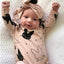 Modern Baby Girls Cartoon Rabbit Pattern Romper Set
