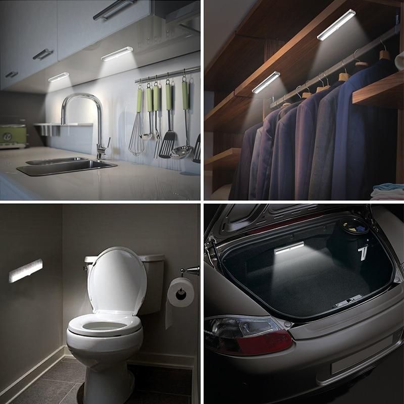 STEVVEX Motion Sensor LED Night Light for Cabinets and Wardrobes