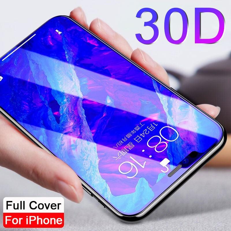 Full Cover Tempered Glass Screen Protector for iPhone Models
