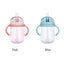 Silicone Leakproof Sippy Cup with Soft Straw and Handles