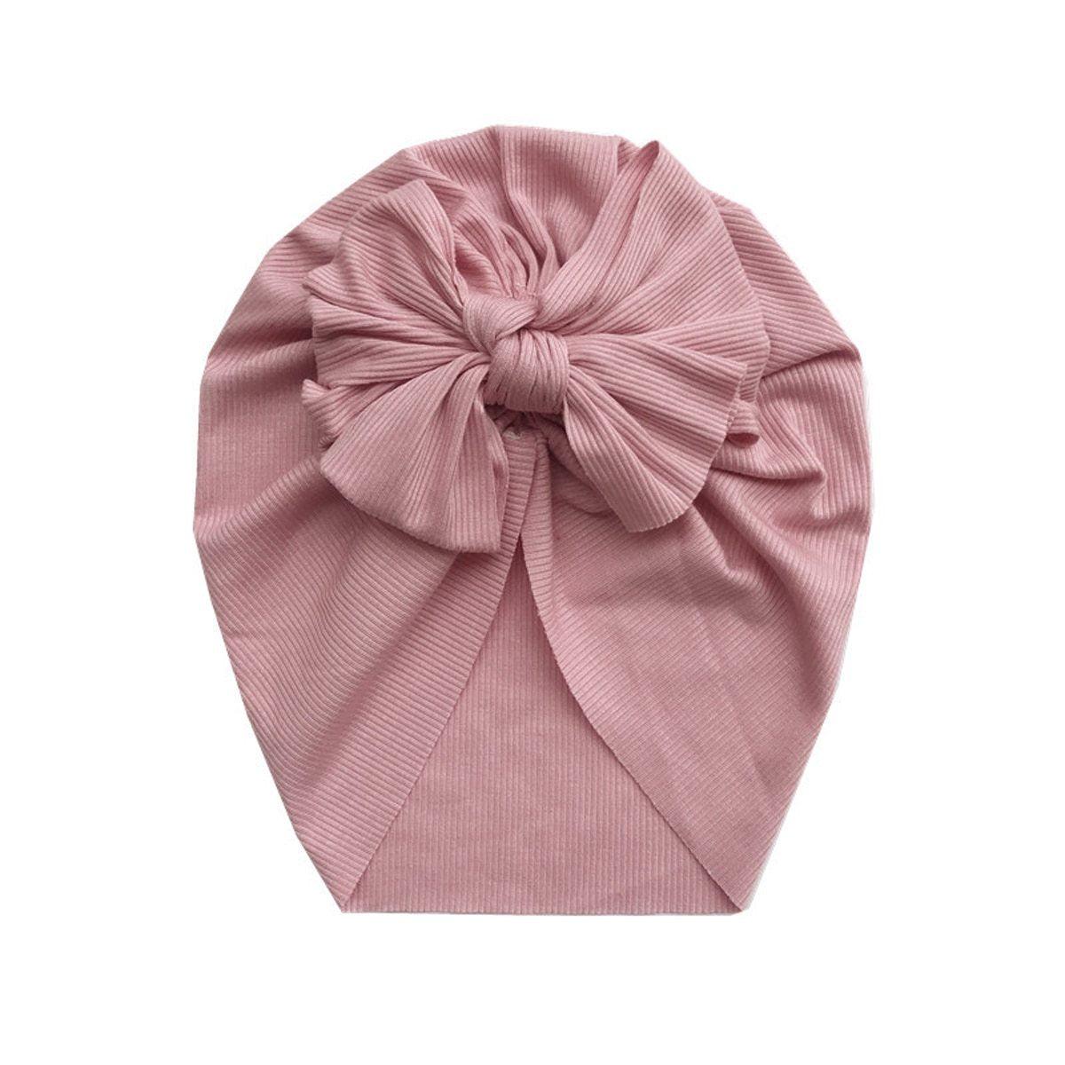 Elegant Cotton Turban Beanie for Newborns