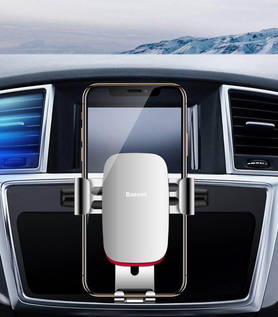 Soporte para Teléfono de Coche con Rotación de 360 Grados para Ventilación y Slot de CD