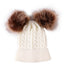 Charming Newborn Baby Winter Knit Hat with Pompom