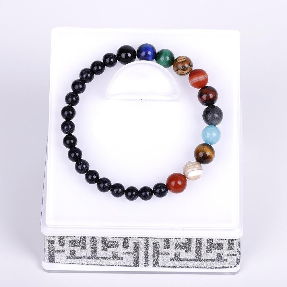 Galaxy Solar System Bracelet - Natural Stone Jewelry