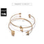Elegant Gold-Color Arrow Knotted Bracelet Set for Women