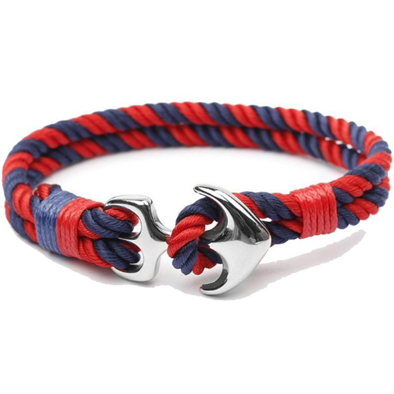 Pulsera de Ancla de Acero Inoxidable Náutica de Moda para Hombres