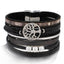 Elegant Handmade Leather Wrap Bracelet with Tree of Life Charm for Men and Women - Korvel