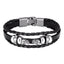 Bracelet en cuir tressé tendance pour hommes et femmes