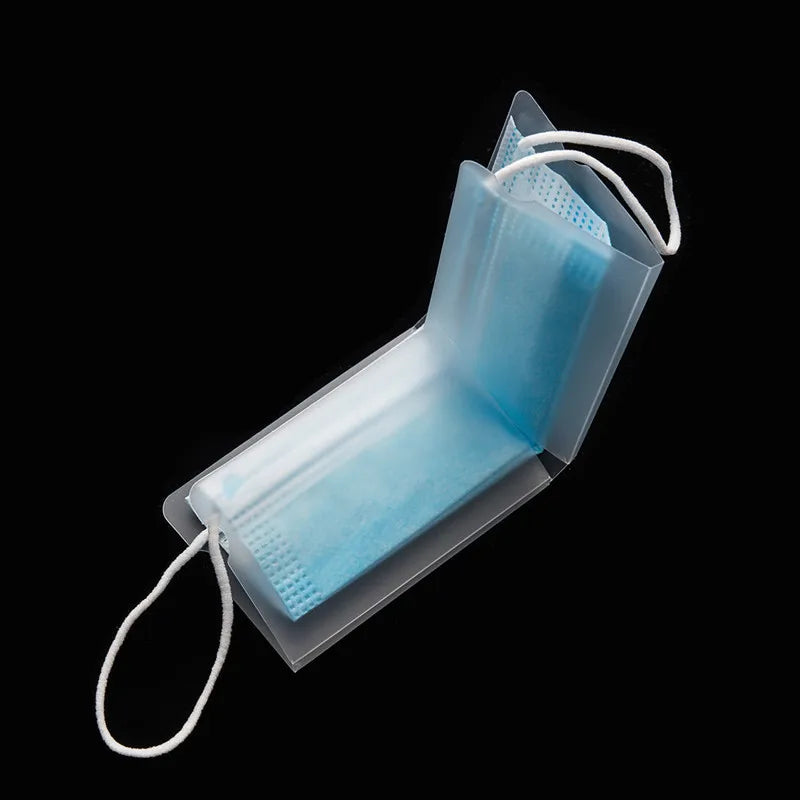 Dustproof Mask Folder Container Foldable Face Masks Folder Clip Safe Pollution Disposable Mask Storage Case Box Organizer - Korvel