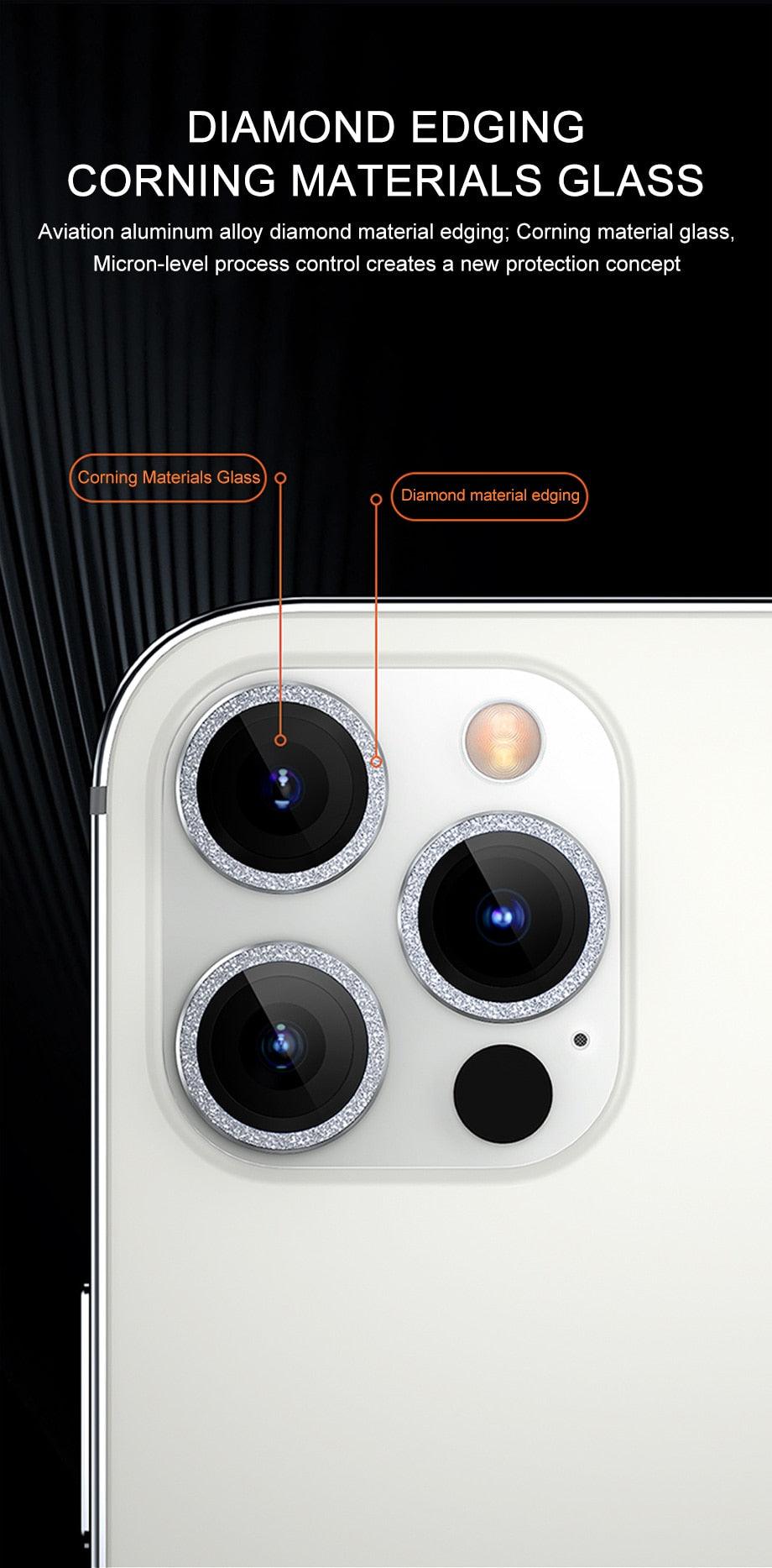Glitter Diamond Camera Lens Protector for iPhone