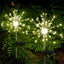 Modern Luxury LED Solar Garden Lamp - Tree Fireworks Design