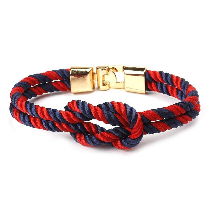 Bracelet en Nylon Tressé Multicouche Moderne et Élégant