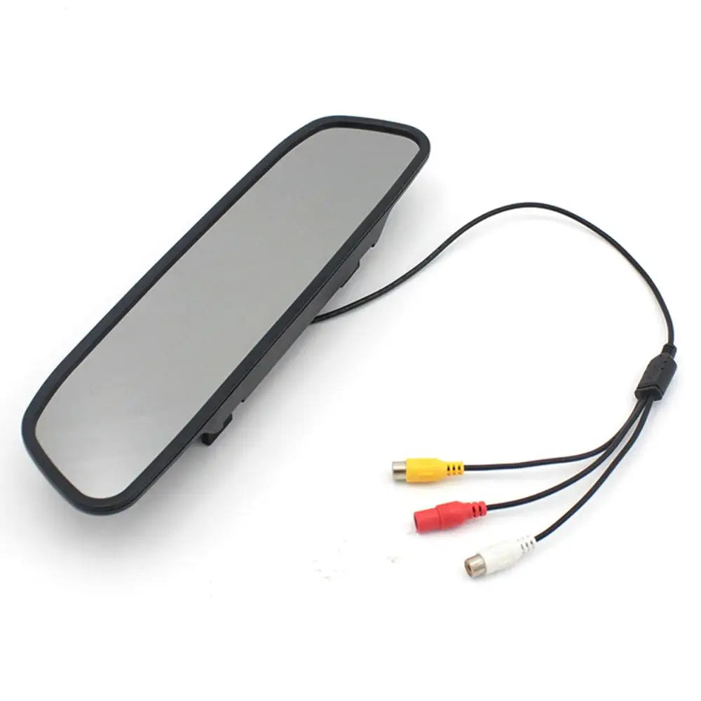 Rearview Mirror Camera Dvr 4.3-inch Rear View Mirror + Reversing Camera Wireless Car Reversing Camera Automobile Video Recorder - Korvel