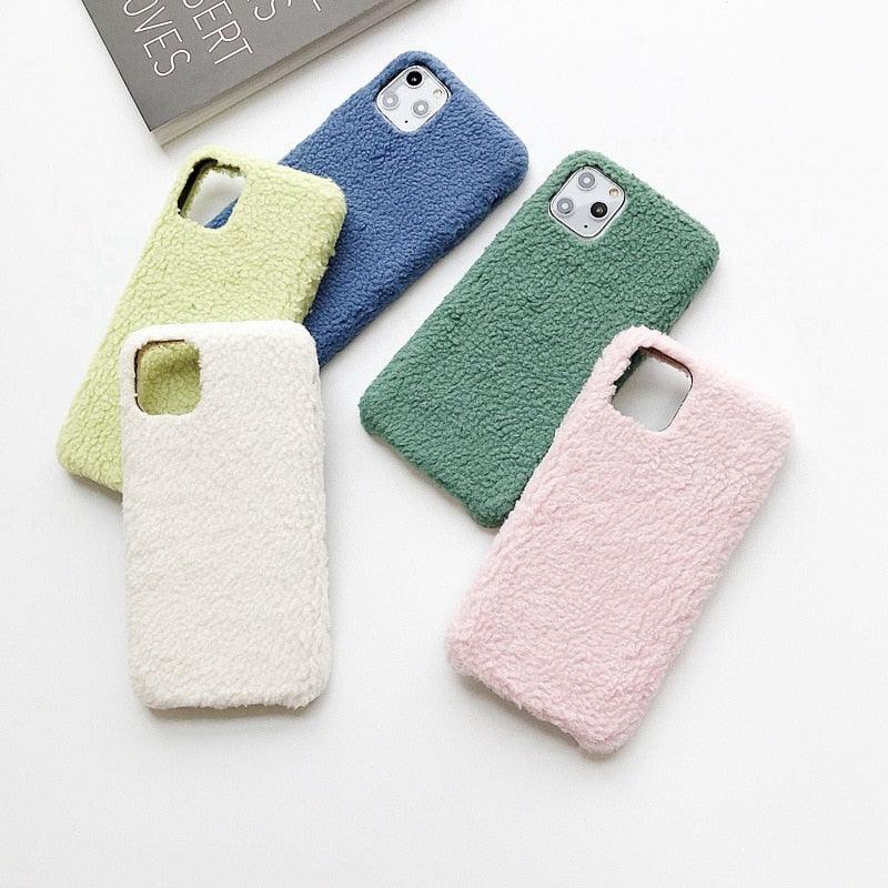 Furry Fluffy Phone Case for iPhone - Stylish Protection