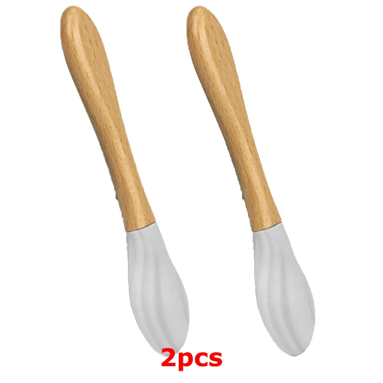 Baby Silicone Tableware Strong Sucker Water Bowl Spoon Set Children Suction Bowl Baby Food Bowl Baby Feeding Tableware - Korvel