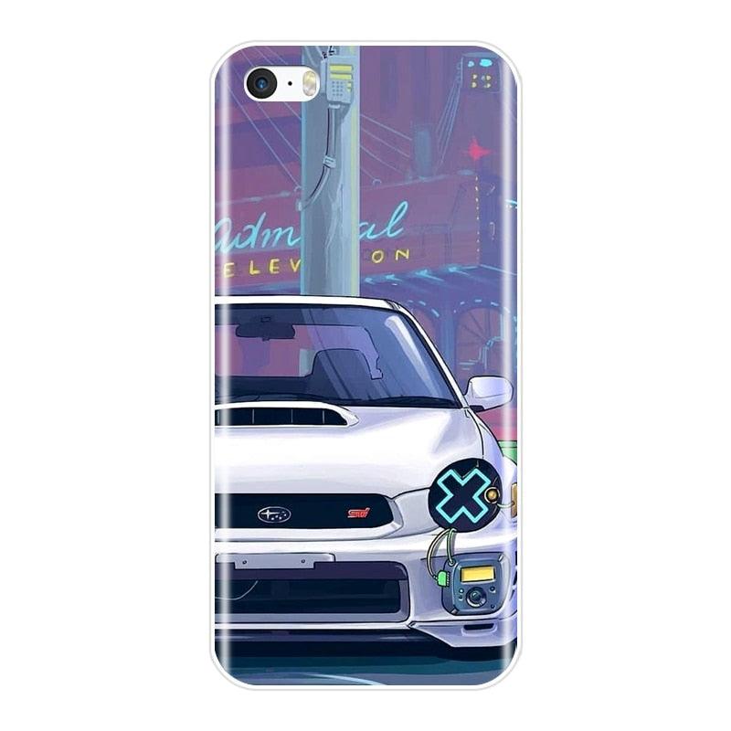 Coque de téléphone en silicone flexible et transparent mignonne pour iPhone