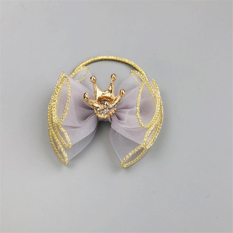 Luxury Pearl Handmade Bowknot Crown Headband for Baby Girls