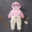 Combinaison Bébé Charmante avec Oreilles de Lapin - Jumpsuit en Coton