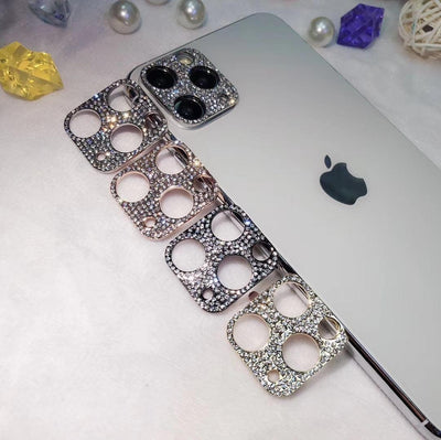 Glamorous Rhinestone Camera Lens Protector for iPhone 11-14 Series - Korvel