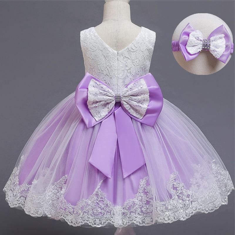 Robe de Princesse de Luxe Fait Main avec Nœud