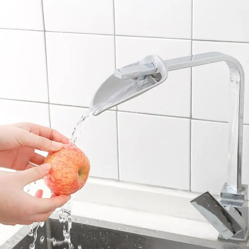 1Pcs Silicone Faucet Extender Solid Color Sink Handle Extension   Bathroom Kitchen Accessories Reach Faucet Rubber Hand Washing - Korvel