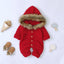 Manteau Chaud Elegant Baby - Combinaison Tricotée à Capuche pour Nouveau-nés