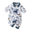 Long Sleeve Cartoon Star Print Romper for Infants