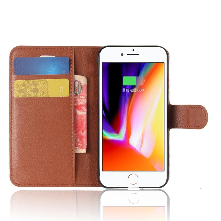 Funda de Cuero Premium con Tapa para iPhone 7/8 Plus