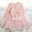 Luxury Handmade Pink Dress for Baby Girls' First Birthday