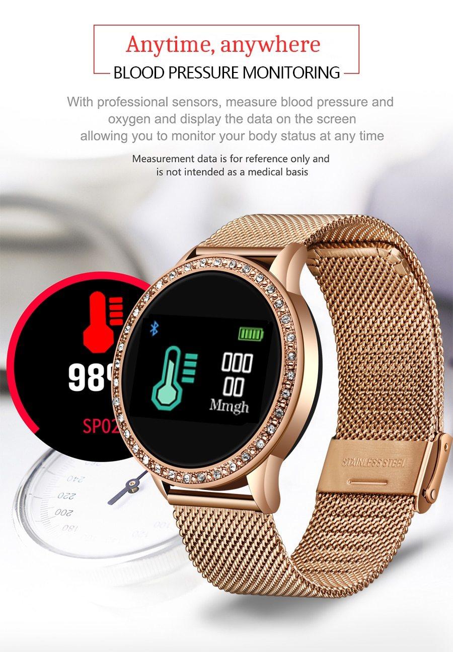 Luxury Ladies Smart Watch with Fitness Tracker