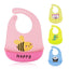 Bib de bebé de silicona ajustable con gran bolsillo - Impermeable y suave