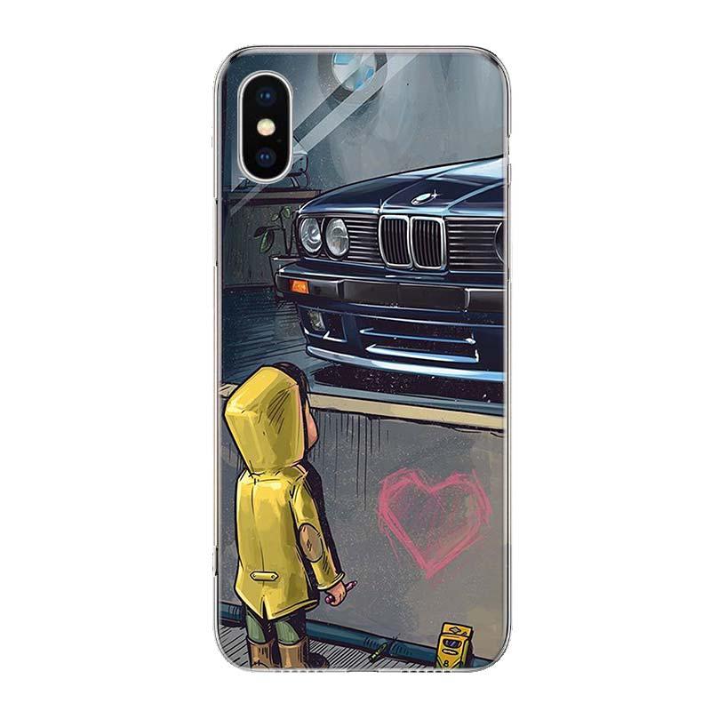 Boy See Sports Car Drift Phone Case for iPhone