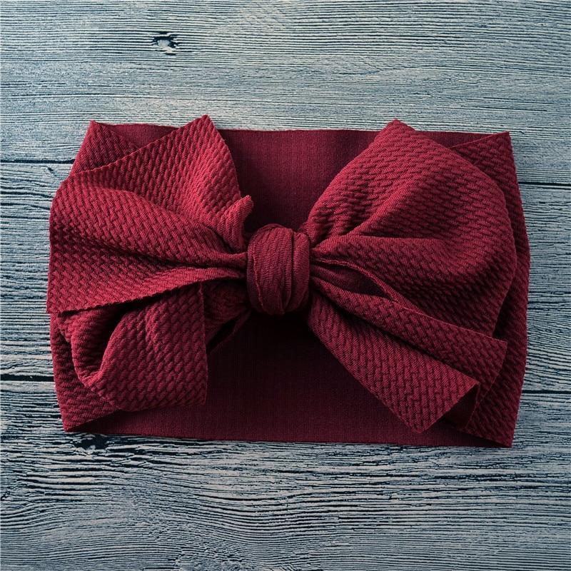Nouveau bandeau large avec nœud pour bébés filles