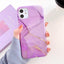 Coque de téléphone en marbre crack mat de luxe pour modèles d'iPhone
